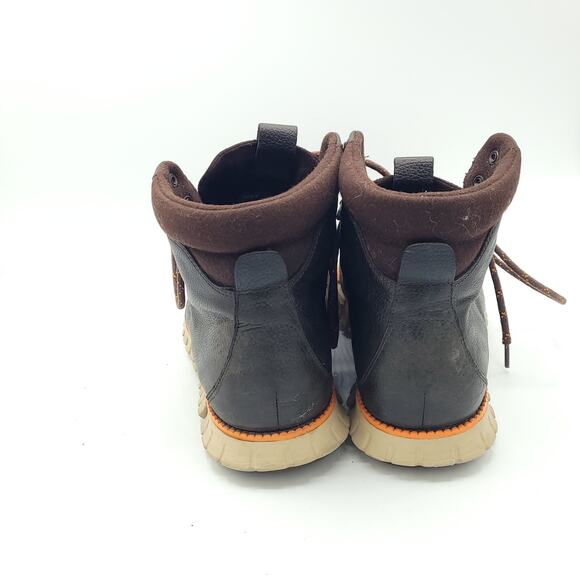 Mens Cole Haan ZeroGrand Hiker GrandOS Boots Brown Leather C29484 men\'s size 8.5 main image 4